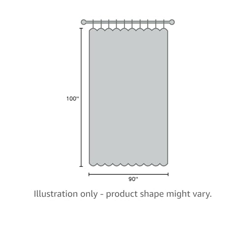 jinchan Linen Blend Beige Curtain for Living Room 90 Inch Length Extra Wide for Room Divider Rustic Farmhouse Drape Rod Pocket Back Tab Light Filtering Bedroom Window Curtain 1 Panel Ecru