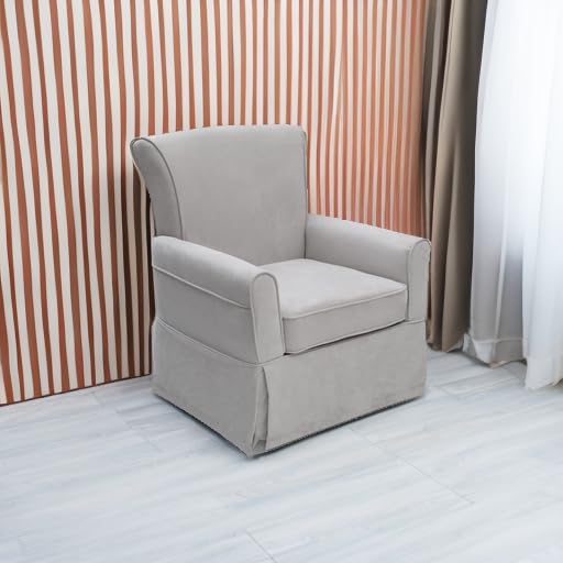 Delta Children Benbridge Glider Swivel Rocker Chair, Dove Grey