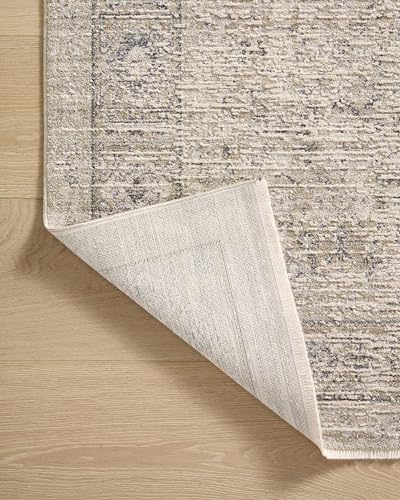 Loloi Amber Lewis Alie Collection ALE-03 Taupe/Dove 5'-3'' x 7'-9'', .13'' Pile Height, Area Rug