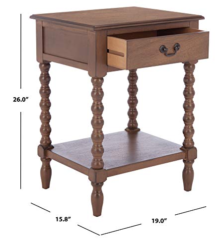Safavieh Home Collection Athena Brown 1-Drawer Accent Tables